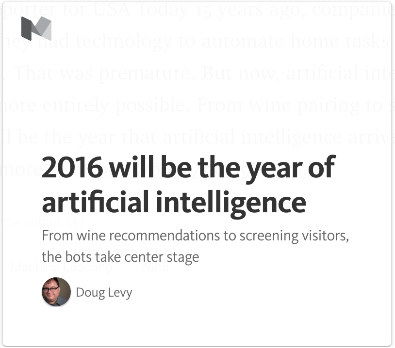 Link to artificial intelligence article