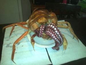 Rusty Eulberg, a database administrator from Texas, created what he called the Cthurkey. Photo via Gothamist.com.