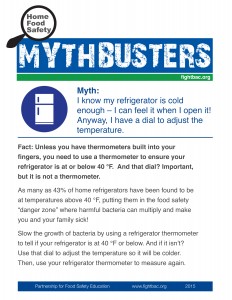 Food safety myth buster #1